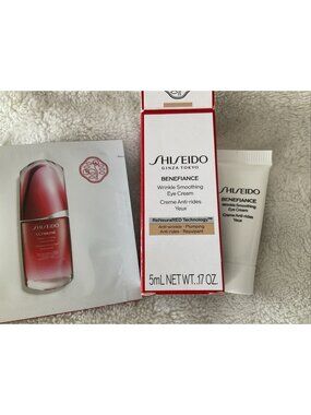 Shiseido Benefiance Wrinkle Smoothing Eye Cream 5ml/.17oz + Ultimune Concentrate